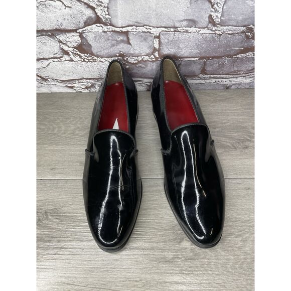 Men\'s Black Patent Leather Tuxedo Formal Shiny Wedding Prom Dress Shoes Sz 11M main image 9